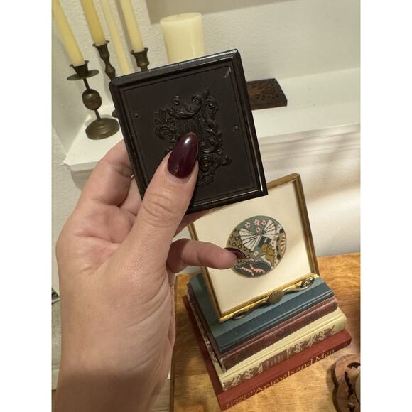 Antique Double Daguerreotype Photograph Man & Woman Ninth Plate Victorian Moody - Picture 13 of 16